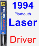 Driver Wiper Blade for 1994 Plymouth Laser - Vision Saver