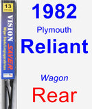 Rear Wiper Blade for 1982 Plymouth Reliant - Vision Saver