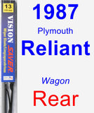 Rear Wiper Blade for 1987 Plymouth Reliant - Vision Saver