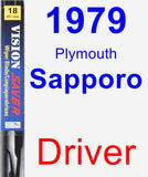 Driver Wiper Blade for 1979 Plymouth Sapporo - Vision Saver