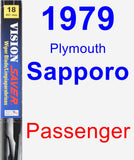 Passenger Wiper Blade for 1979 Plymouth Sapporo - Vision Saver