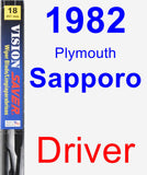 Driver Wiper Blade for 1982 Plymouth Sapporo - Vision Saver