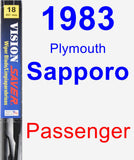 Passenger Wiper Blade for 1983 Plymouth Sapporo - Vision Saver