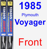 Front Wiper Blade Pack for 1985 Plymouth Voyager - Vision Saver