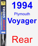 Rear Wiper Blade for 1994 Plymouth Voyager - Vision Saver