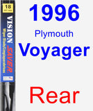 Rear Wiper Blade for 1996 Plymouth Voyager - Vision Saver