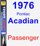 Passenger Wiper Blade for 1976 Pontiac Acadian - Vision Saver