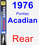 Rear Wiper Blade for 1976 Pontiac Acadian - Vision Saver