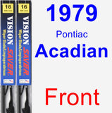 Front Wiper Blade Pack for 1979 Pontiac Acadian - Vision Saver