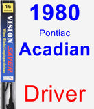 Driver Wiper Blade for 1980 Pontiac Acadian - Vision Saver