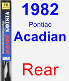 Rear Wiper Blade for 1982 Pontiac Acadian - Vision Saver