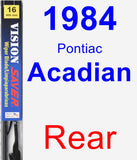 Rear Wiper Blade for 1984 Pontiac Acadian - Vision Saver