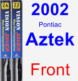 Front Wiper Blade Pack for 2002 Pontiac Aztek - Vision Saver