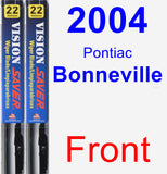 Front Wiper Blade Pack for 2004 Pontiac Bonneville - Vision Saver