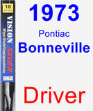 Driver Wiper Blade for 1973 Pontiac Bonneville - Vision Saver