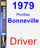 Driver Wiper Blade for 1979 Pontiac Bonneville - Vision Saver