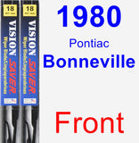 Front Wiper Blade Pack for 1980 Pontiac Bonneville - Vision Saver