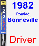 Driver Wiper Blade for 1982 Pontiac Bonneville - Vision Saver