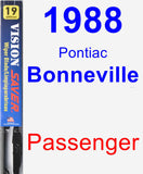 Passenger Wiper Blade for 1988 Pontiac Bonneville - Vision Saver