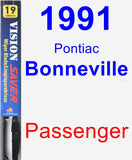 Passenger Wiper Blade for 1991 Pontiac Bonneville - Vision Saver