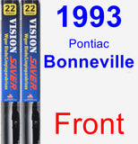 Front Wiper Blade Pack for 1993 Pontiac Bonneville - Vision Saver