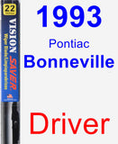 Driver Wiper Blade for 1993 Pontiac Bonneville - Vision Saver