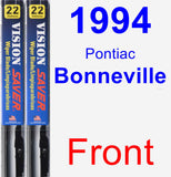 Front Wiper Blade Pack for 1994 Pontiac Bonneville - Vision Saver