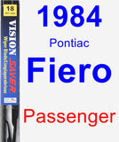 Passenger Wiper Blade for 1984 Pontiac Fiero - Vision Saver