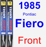 Front Wiper Blade Pack for 1985 Pontiac Fiero - Vision Saver