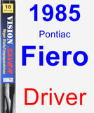 Driver Wiper Blade for 1985 Pontiac Fiero - Vision Saver