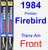 Front Wiper Blade Pack for 1984 Pontiac Firebird - Vision Saver