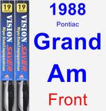 Front Wiper Blade Pack for 1988 Pontiac Grand Am - Vision Saver