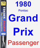 Passenger Wiper Blade for 1980 Pontiac Grand Prix - Vision Saver