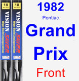 Front Wiper Blade Pack for 1982 Pontiac Grand Prix - Vision Saver