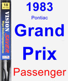 Passenger Wiper Blade for 1983 Pontiac Grand Prix - Vision Saver