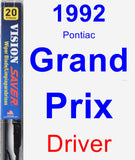 Driver Wiper Blade for 1992 Pontiac Grand Prix - Vision Saver