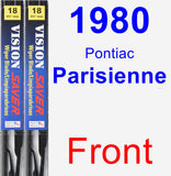 Front Wiper Blade Pack for 1980 Pontiac Parisienne - Vision Saver