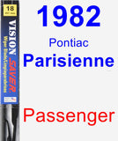 Passenger Wiper Blade for 1982 Pontiac Parisienne - Vision Saver