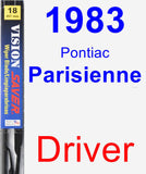 Driver Wiper Blade for 1983 Pontiac Parisienne - Vision Saver