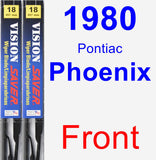 Front Wiper Blade Pack for 1980 Pontiac Phoenix - Vision Saver