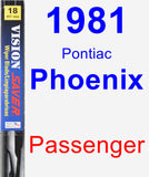 Passenger Wiper Blade for 1981 Pontiac Phoenix - Vision Saver