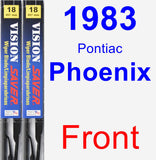 Front Wiper Blade Pack for 1983 Pontiac Phoenix - Vision Saver