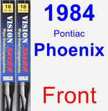 Front Wiper Blade Pack for 1984 Pontiac Phoenix - Vision Saver