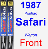 Front Wiper Blade Pack for 1987 Pontiac Safari - Vision Saver