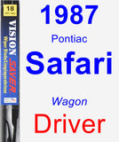 Driver Wiper Blade for 1987 Pontiac Safari - Vision Saver