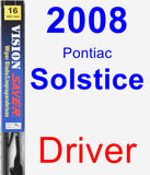 Driver Wiper Blade for 2008 Pontiac Solstice - Vision Saver