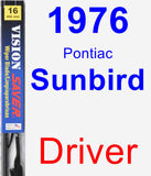 Driver Wiper Blade for 1976 Pontiac Sunbird - Vision Saver