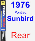 Rear Wiper Blade for 1976 Pontiac Sunbird - Vision Saver