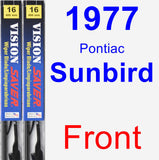 Front Wiper Blade Pack for 1977 Pontiac Sunbird - Vision Saver