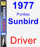 Driver Wiper Blade for 1977 Pontiac Sunbird - Vision Saver